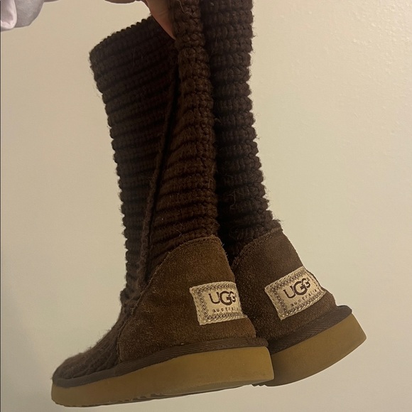 UGG Warm Chocolate Knit Boots - Picture 1 of 5